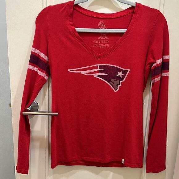 Patriots 47 long sleeve Top Vintage Ladies Size M - Picture 1 of 6